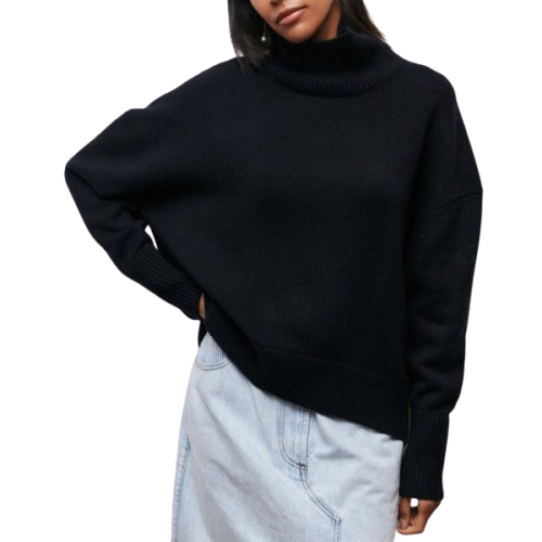 Coton™ - pull oversize à col roulé